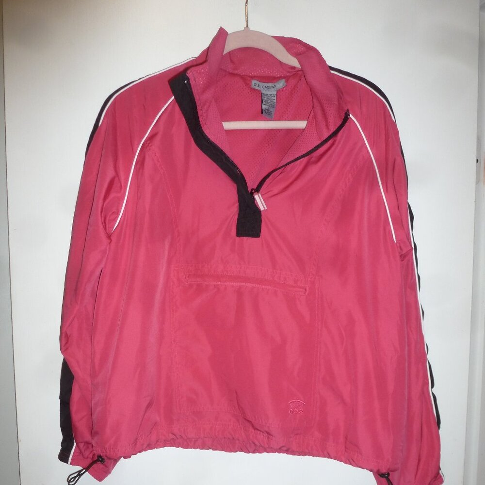 💝Ladies Oleg Cassini lightweight sport jacket/pullover Sz L